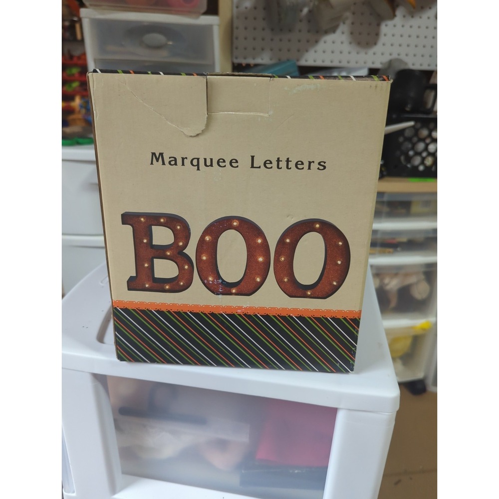 Cracker Barrel Halloween -Marquee Light up Letters "BOO" Decorative Sign